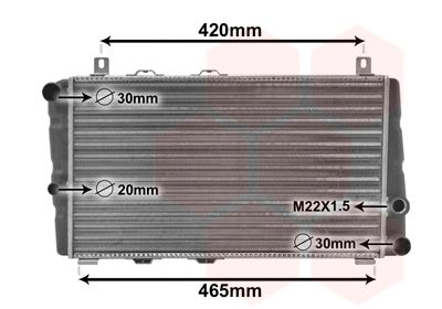 VAN WEZEL Radiators, Motora dzesēšanas sistēma 76002002